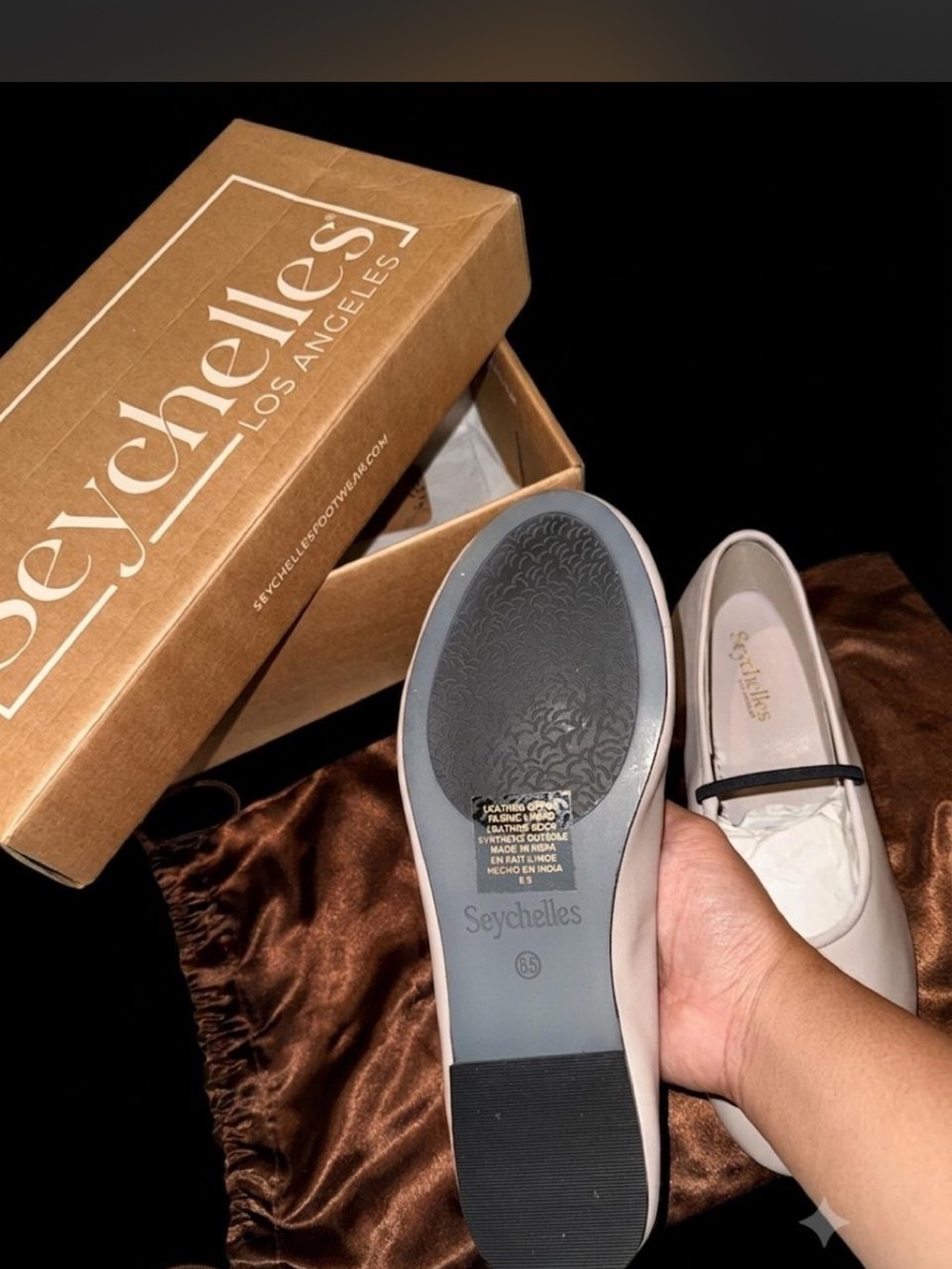 NIB | Seychelles "Neon Moon" leather ballet flats Size 8.5 - Picture 4 of 6